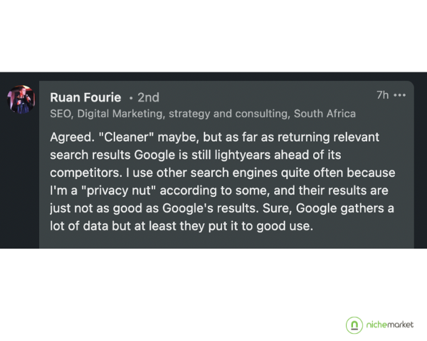 SEO Ruan Fourie on Google SERP Clutter