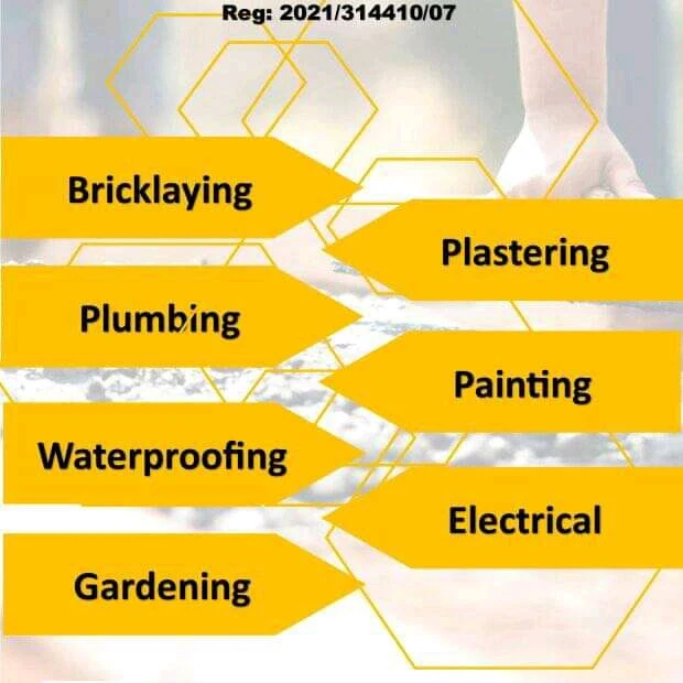 Our services: Renovations, Painting, plumbing, plastering, waterproofing, landscaping 