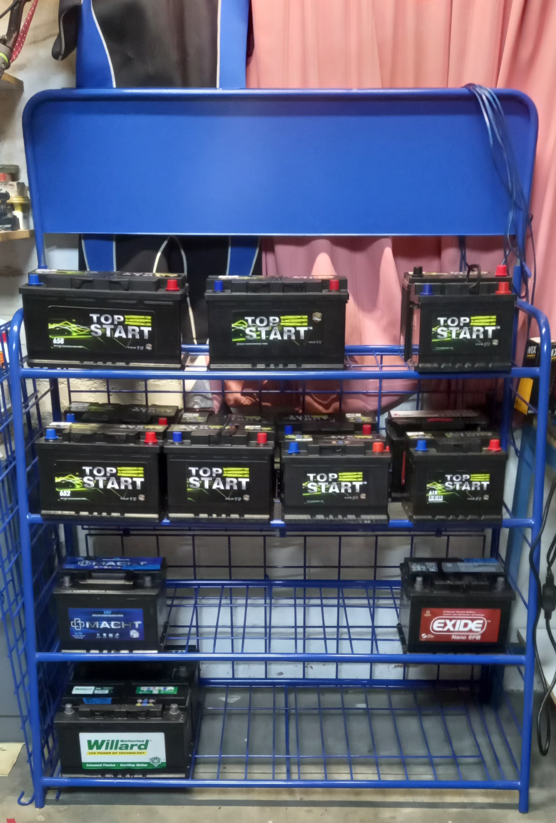 New batteries always available.  Odd sizes ordered in if slow moving. 