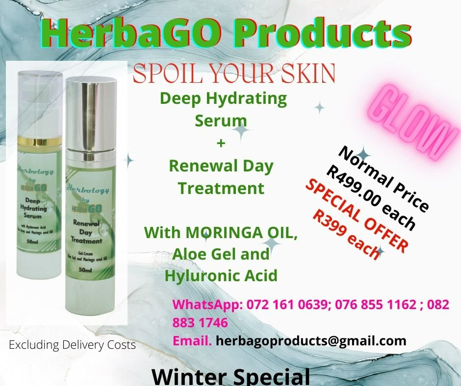 Moringa Serum and Renewing creams