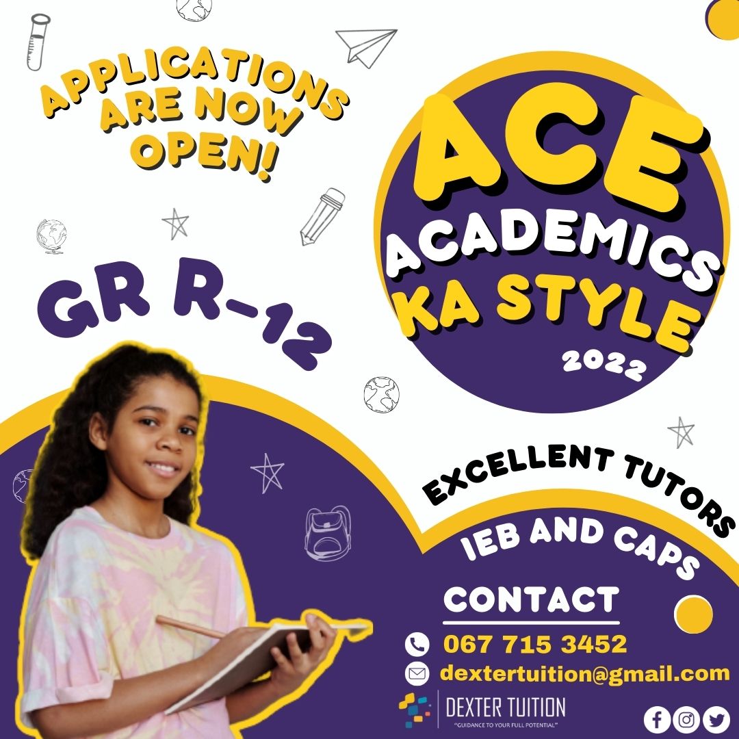 What is Ace Academics ka style?  - Is an extra learning tutorial program created by Dexter Tuition with the intentions of bridging the gap of educational skills required for academic excellence between students.