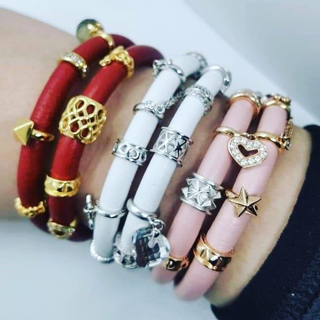 Beautiful bracelets with unique charms. There are so many different colour bracelets to choose from with loads of different charms as well. 
