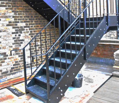 Steel staircases 