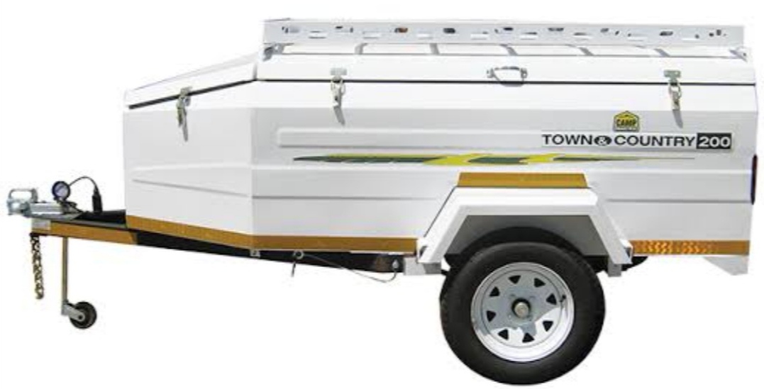 Camp Mastet, Town and Country 6 foot (1.8m) luggage trailers. 