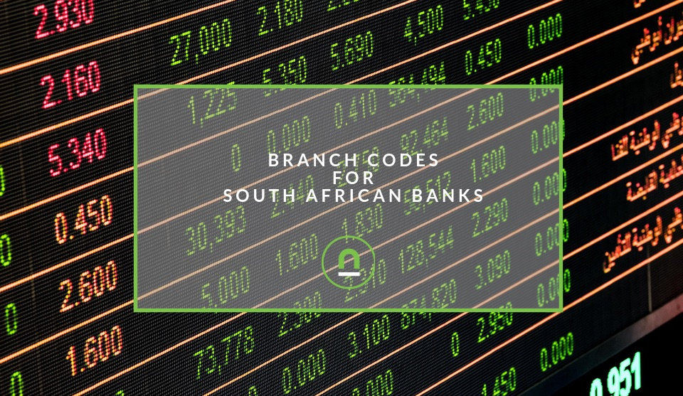 Branch Codes For South African Banks Nichemarket - 