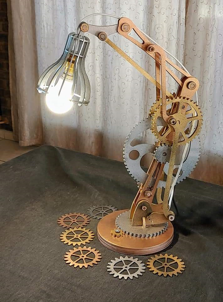 Steam Punk styled desk lamp